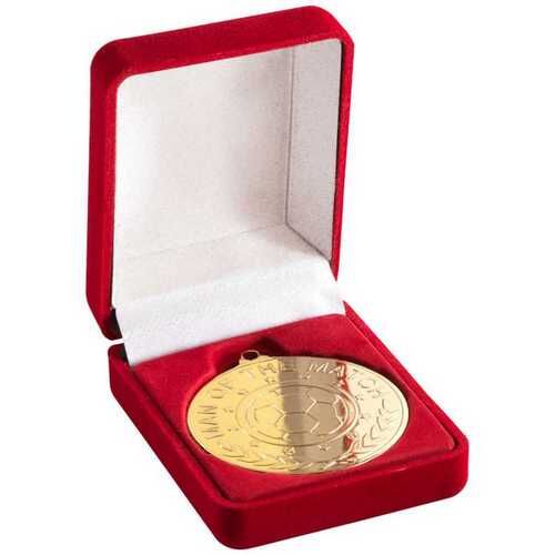 Deluxe Red Medal Box - 3" Thumbnail