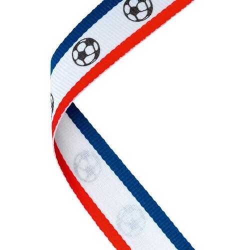 Medal Ribbon Red/W/Bl Football Thumbnail