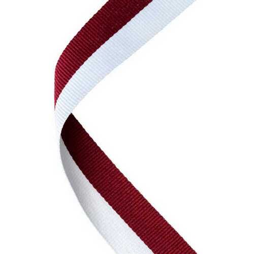 Medal Ribbon Maroon/White Thumbnail