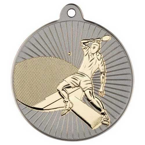 Table Tennis 'Two Colour' Medal - Matt Silver/Gold 2" Thumbnail