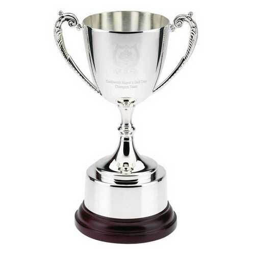 Silver Bright Plated Traditional Cup - 11" Thumbnail
