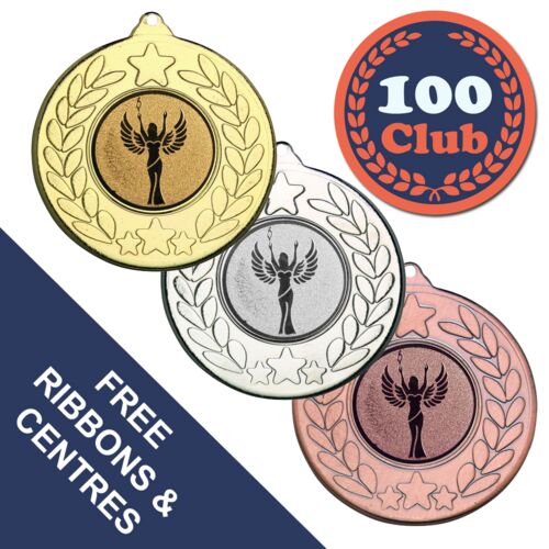 100 Club - Stars And Wreath Medal Thumbnail