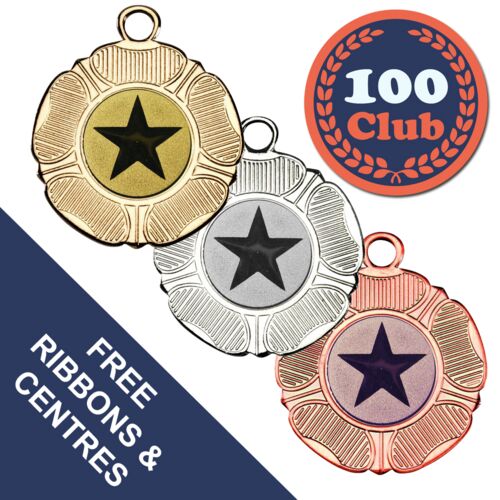 100 Club - Tudor Rose Medal Thumbnail