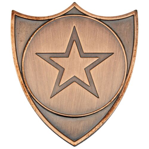 Shield Badge - Bronze 1.5" Thumbnail