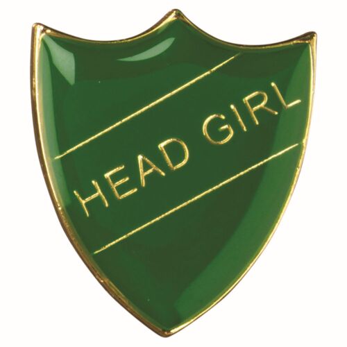 School Shield Badge (Head Girl) - Green 1.25" Thumbnail