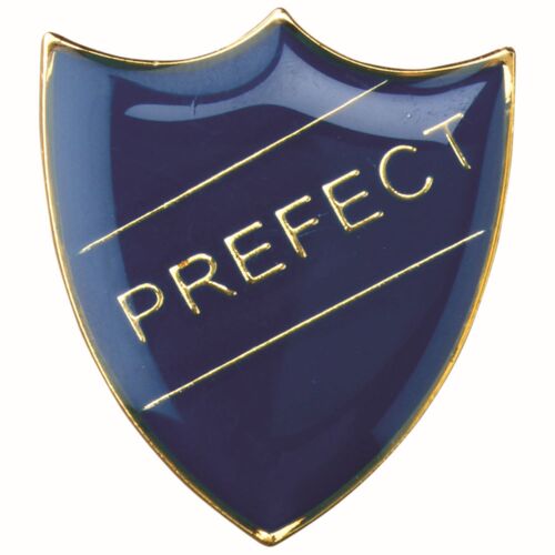 School Shield Badge (Prefect) - Blue 1.25" Thumbnail