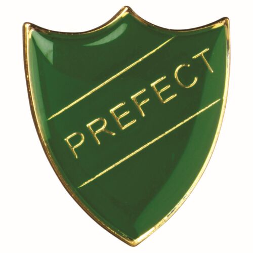 School Shield Badge (Prefect) - Green 1.25" Thumbnail