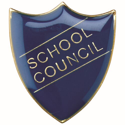 School Shield Badge (School Council) - Blue 1.25" Thumbnail