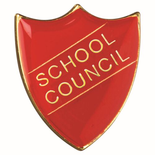 School Shield Badge (School Council) - Red 1.25" Thumbnail