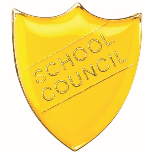 School Shield Badge (School Council) - Yellow 1.25" Thumbnail