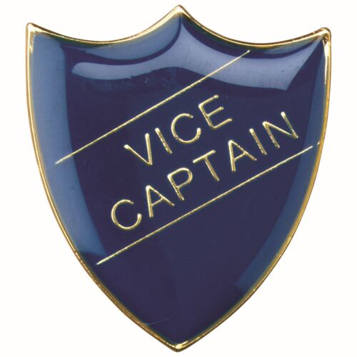 School Shield Badge (Vice Captain) - Blue 1.25" Thumbnail