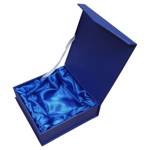 Blue Presentation Box For Salvers - 110 X 110 X 35Mm (Fits 4" Salver) Thumbnail