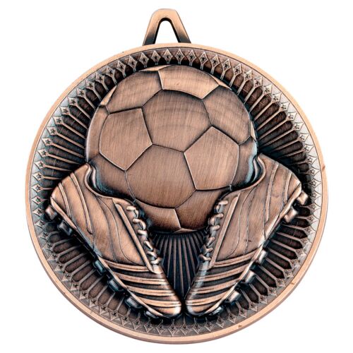 Football Deluxe Medal - Bronze 2.35" Thumbnail