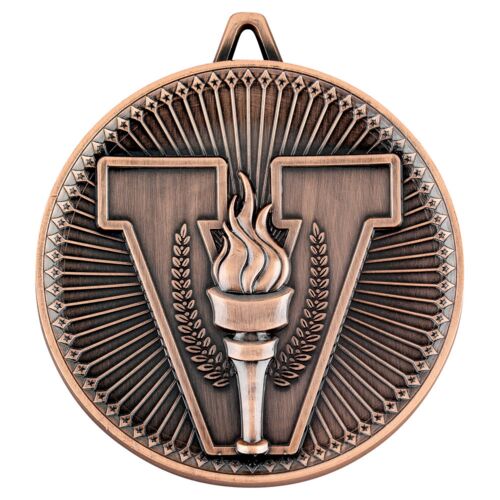 Victory Torch Deluxe Medal - Bronze 2.35" Thumbnail