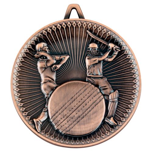 Cricket Deluxe Medal - Bronze 2.35" Thumbnail