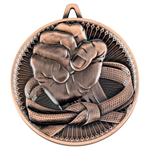 Martial Arts Deluxe Medal - Bronze 2.35" Thumbnail