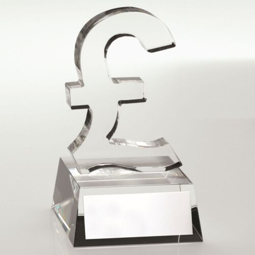 Clear Glass 'Pound Sign' With Plate - 4.75" Thumbnail