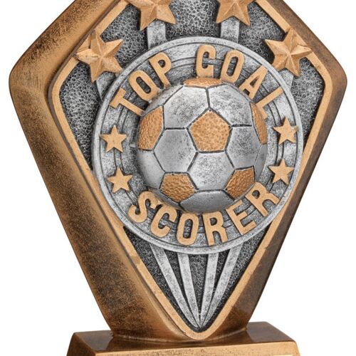 Brz/Gold Diamond Holder With 'Top Goal Scorer' Disc And Plate - 5.25" Thumbnail