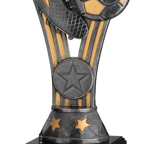 Pewter/Gold Plastic 'Wembley' Figure On Base - 7.5" Thumbnail