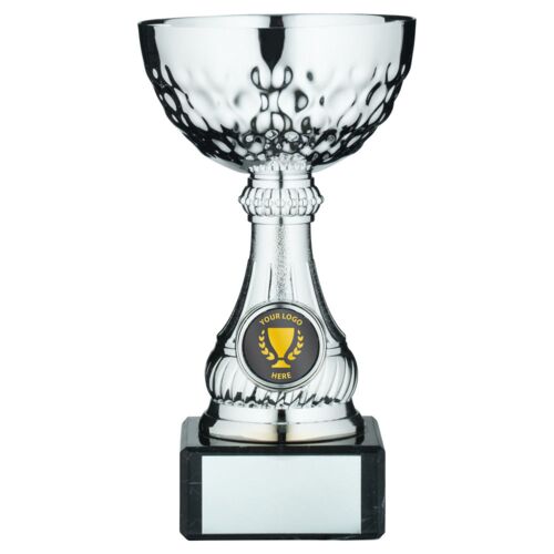 Silv Mini Assembled Trophy Cup With Plate - 6.5" Thumbnail