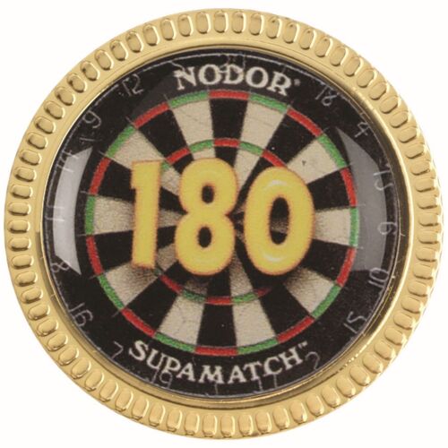 Darts '180' Metal Round Badge - 1.25" Thumbnail