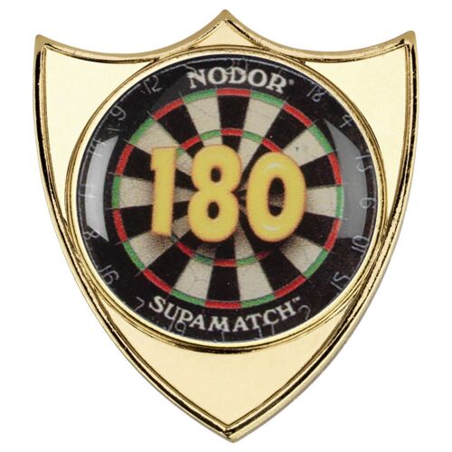Darts '180' Metal Shield Badge - 1.5" Thumbnail