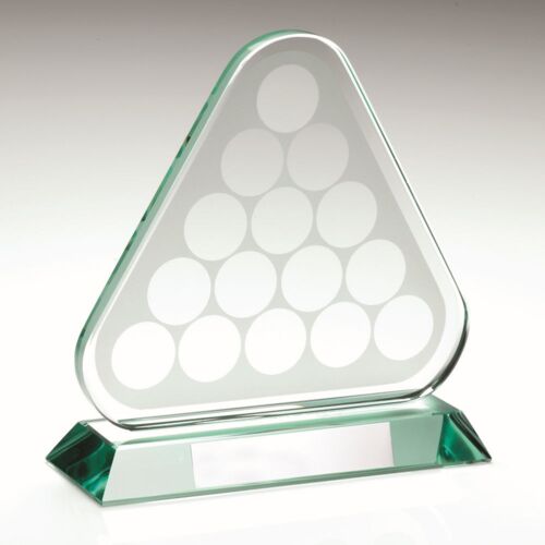 Jade Glass Pool/Snooker Balls " Triangle With Plate - 6.75" Thumbnail