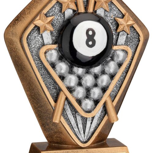 Brz/Gold Diamond Holder With 'Pool' Disc And Plate - 5.25" Thumbnail