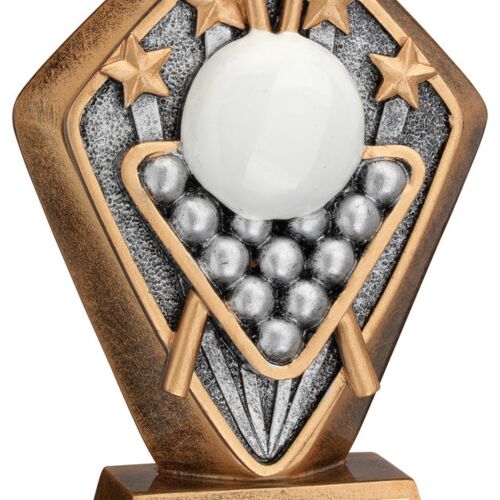 Brz/Gold Diamond Holder With 'Snooker' Disc And Plate - 5.25" Thumbnail