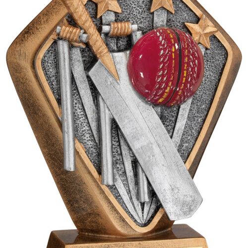 Brz/Gold Diamond Holder With 'Cricket' Disc With Plate - 5.25" Thumbnail