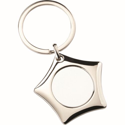 Metal Star Keyring -  1.75" Thumbnail