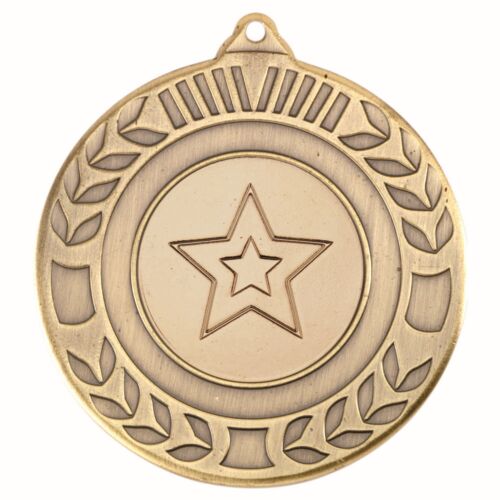 Wreath Medal  - Antique Gold 2" Thumbnail