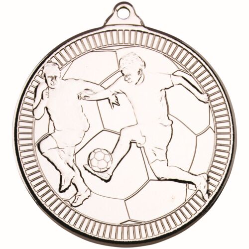 Football 'Multi Line' Medal - Silver 2" Thumbnail