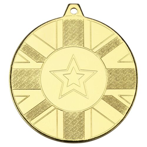 Union Flag Medal  - Gold 2" Thumbnail