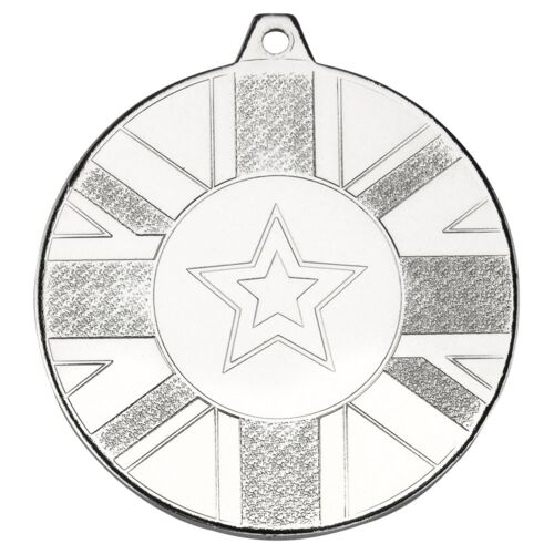 Union Flag Medal  - Silver 2" Thumbnail