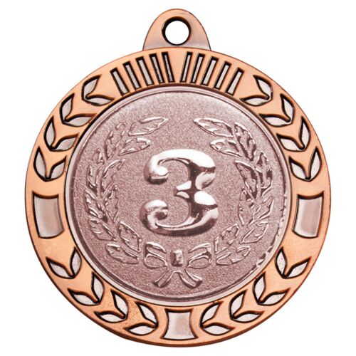 Wreath Medal Extra Thick Bronze  - 2.75" Thumbnail