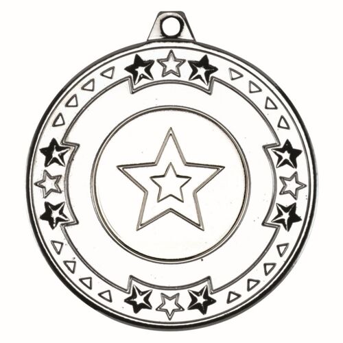 Tri Star Medal  - Silver 2" Thumbnail