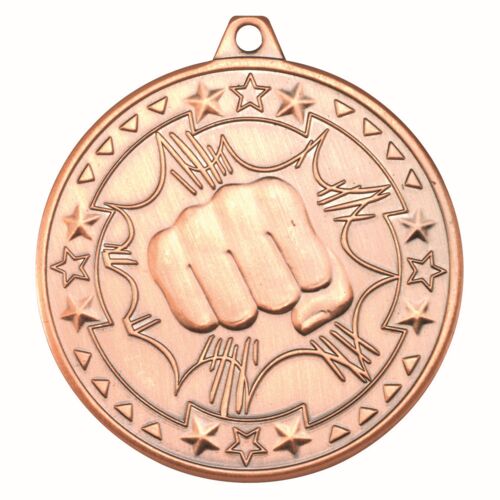 Martial Arts 'Tri Star' Medal - Bronze 2" Thumbnail