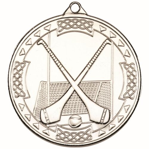 Hurling Celtic Medal - Silver 2" Thumbnail