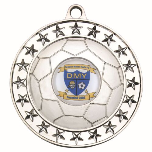Football Medal Large  - Silv 2.75" Thumbnail