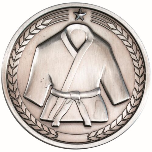Martial Arts Medallion - Antique Silver 2.75" Thumbnail