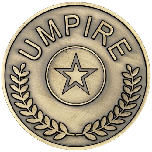 Umpire Medallion  - Antique Gold - 2.75" Thumbnail