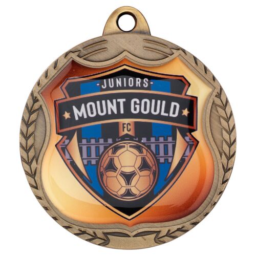 Wreath Medallion  - Antique Gold 2.75" Thumbnail