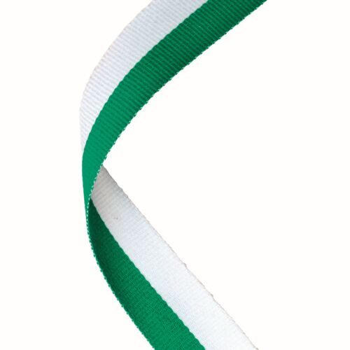 Medal Ribbon Green/White Thumbnail