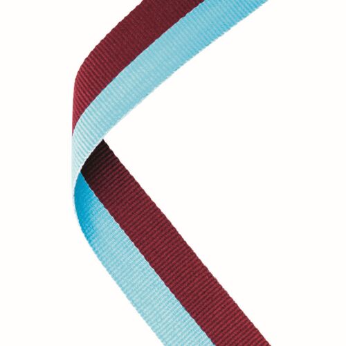 Medal Ribbon Claret/Light Blue Thumbnail