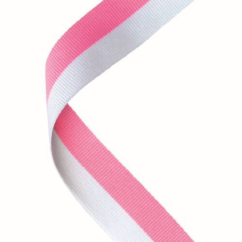 Medal Ribbon Pink/White Thumbnail