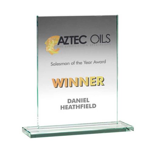 Jade Glass Rectangle Plaque  - 7.25" Thumbnail