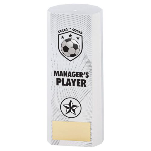 White Plastic Filled Column Football Managers Player (1In Cen) - 7In Thumbnail