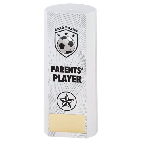 White Plastic Filled Column Football Parents Player (1In Cen) - 8.25In Thumbnail