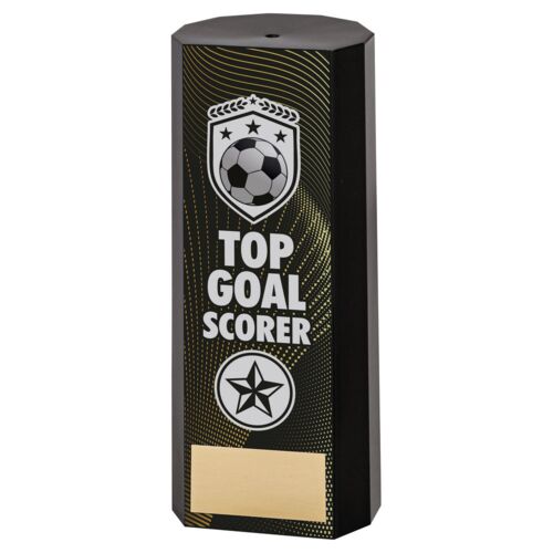 Black Plastic Filled Column Football Top Goal Scorer (1In Cen) - 6In Thumbnail